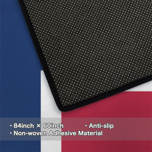 Norway Flag Inspired 84x60 Inch Area Rug with Black Binding (Made in the USA)