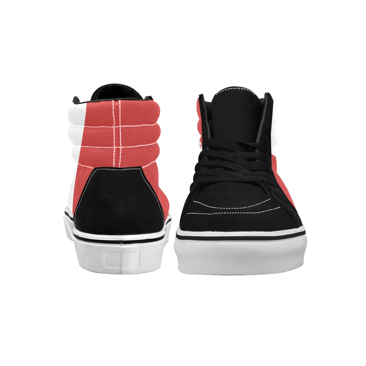 Canada Flag Inspired Men's High Top Canvas Shoes