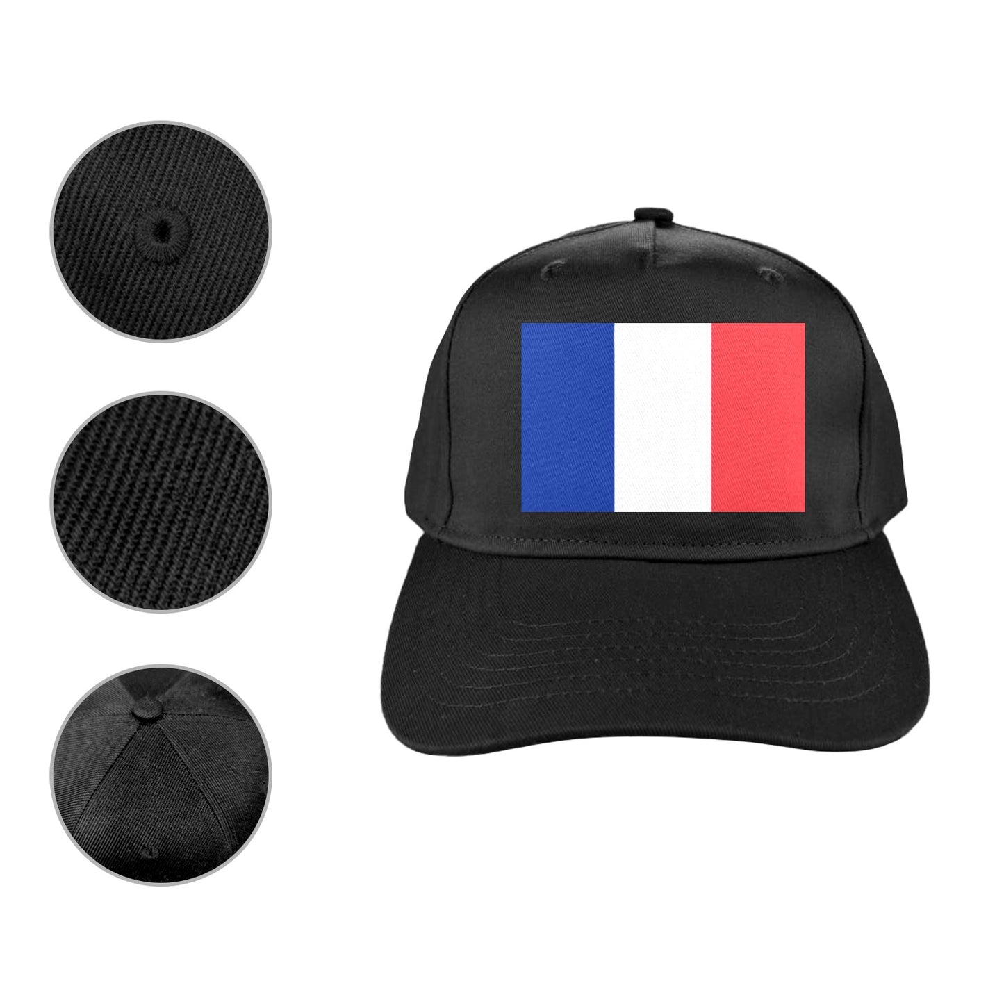 France Flag Baseball Cap (Made in USA)
