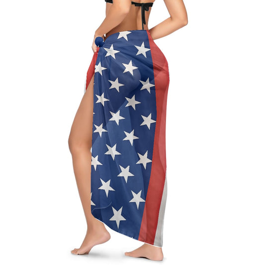 USA/American Flag Inspired Bikini Cover-Up Style-1