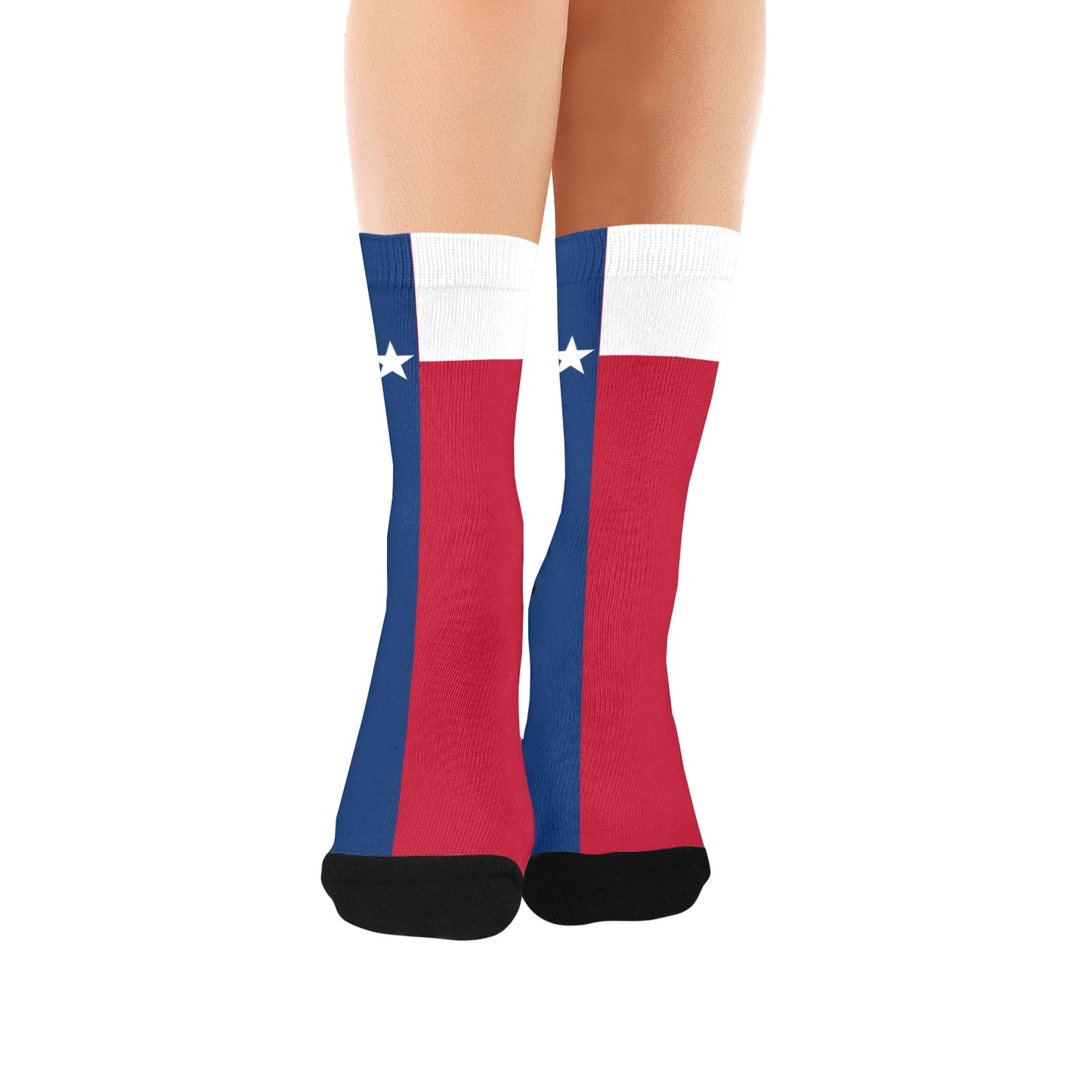Texas Flag Inspired Women's Custom Socks | Ships from USA