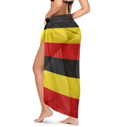 Uganda Flag Inspired Bikini Cover-Up