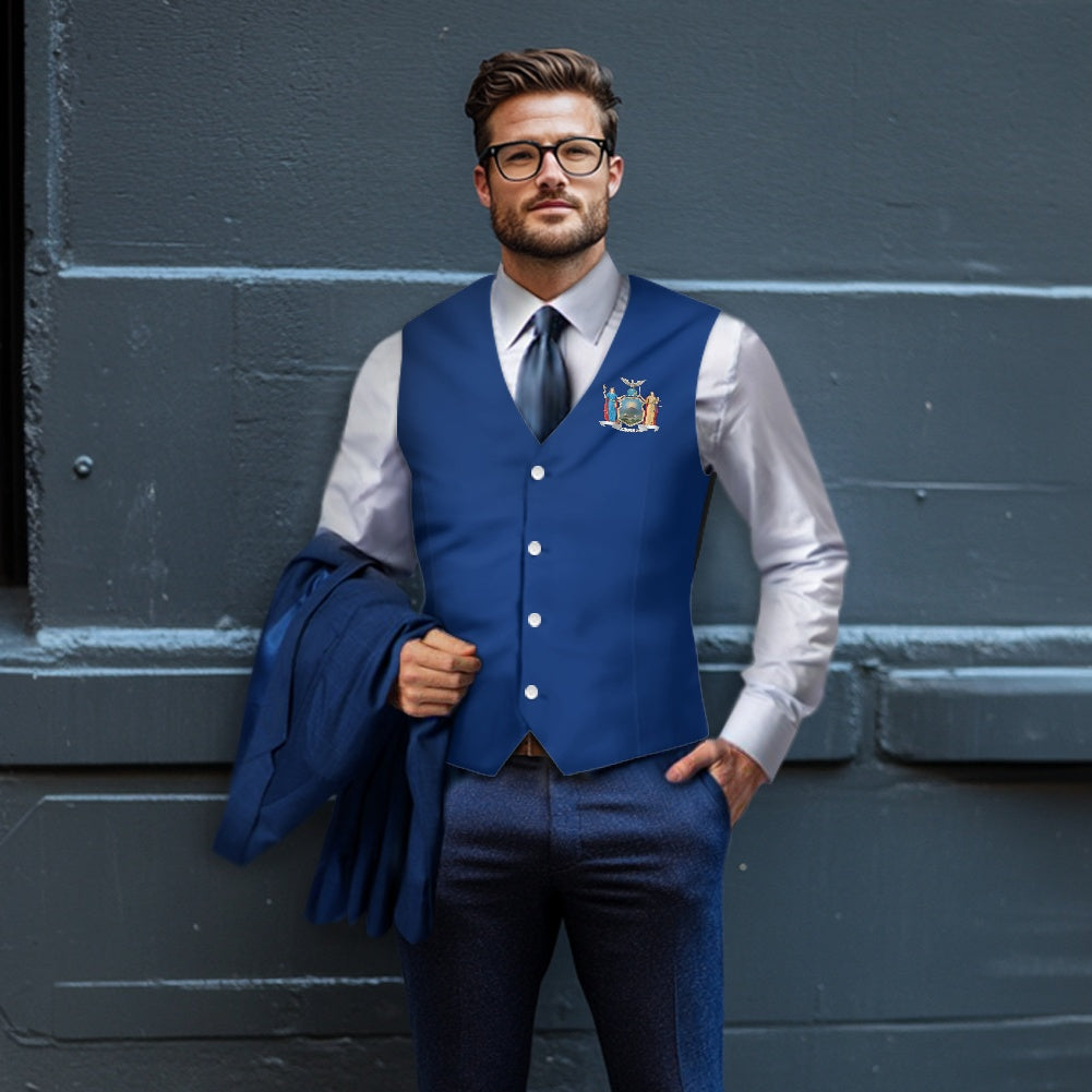New York Flag Suit vest jacket