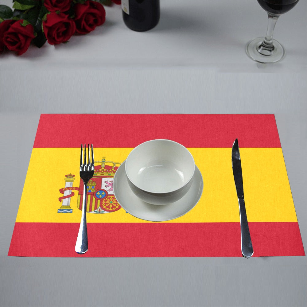 Spain Flag Placemats 12" x 18" (Set of 6)