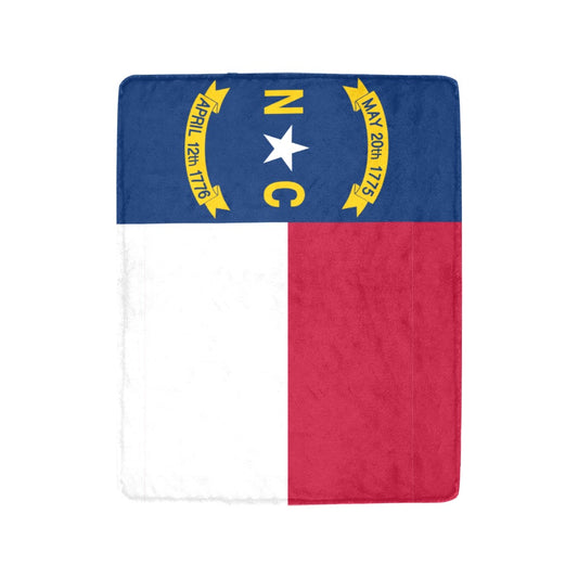 North Carolina flag blanket.