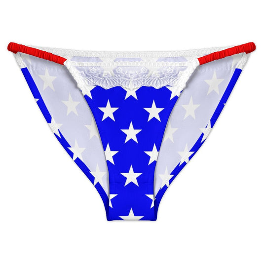 USA/American Flag Inspired Style-2 Lace Trim Underwear
