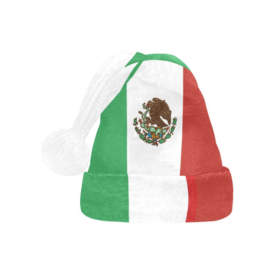 Mexico Flag Christmas Santa Hat