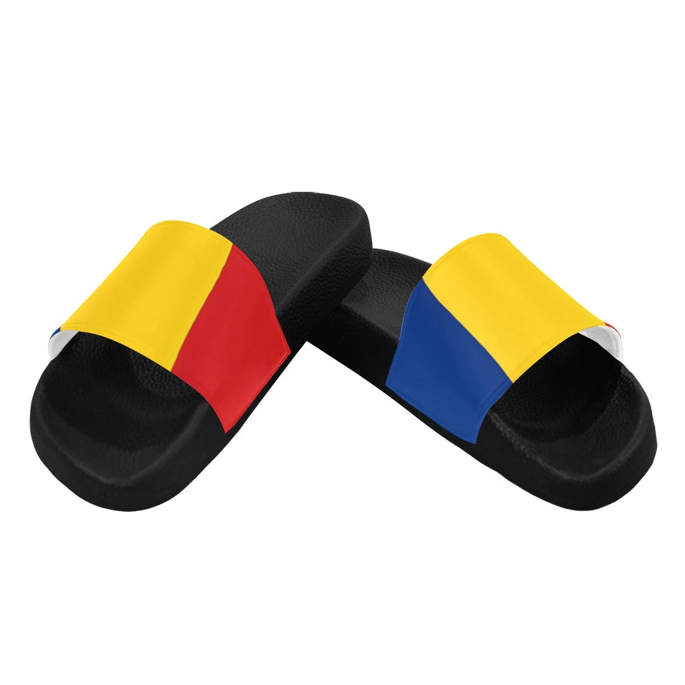 Romania Flag Men's Slide Sandals