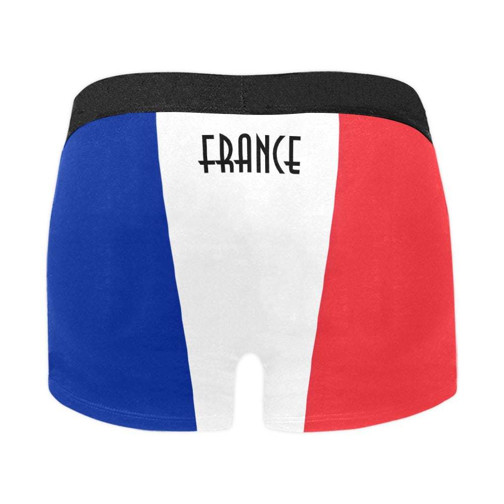 France Flag Inspired Mens Boxer Briefs Made in the USA