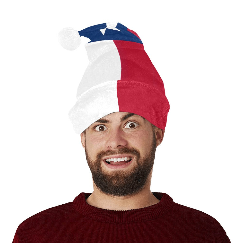 Texas Flag Christmas Santa Hat
