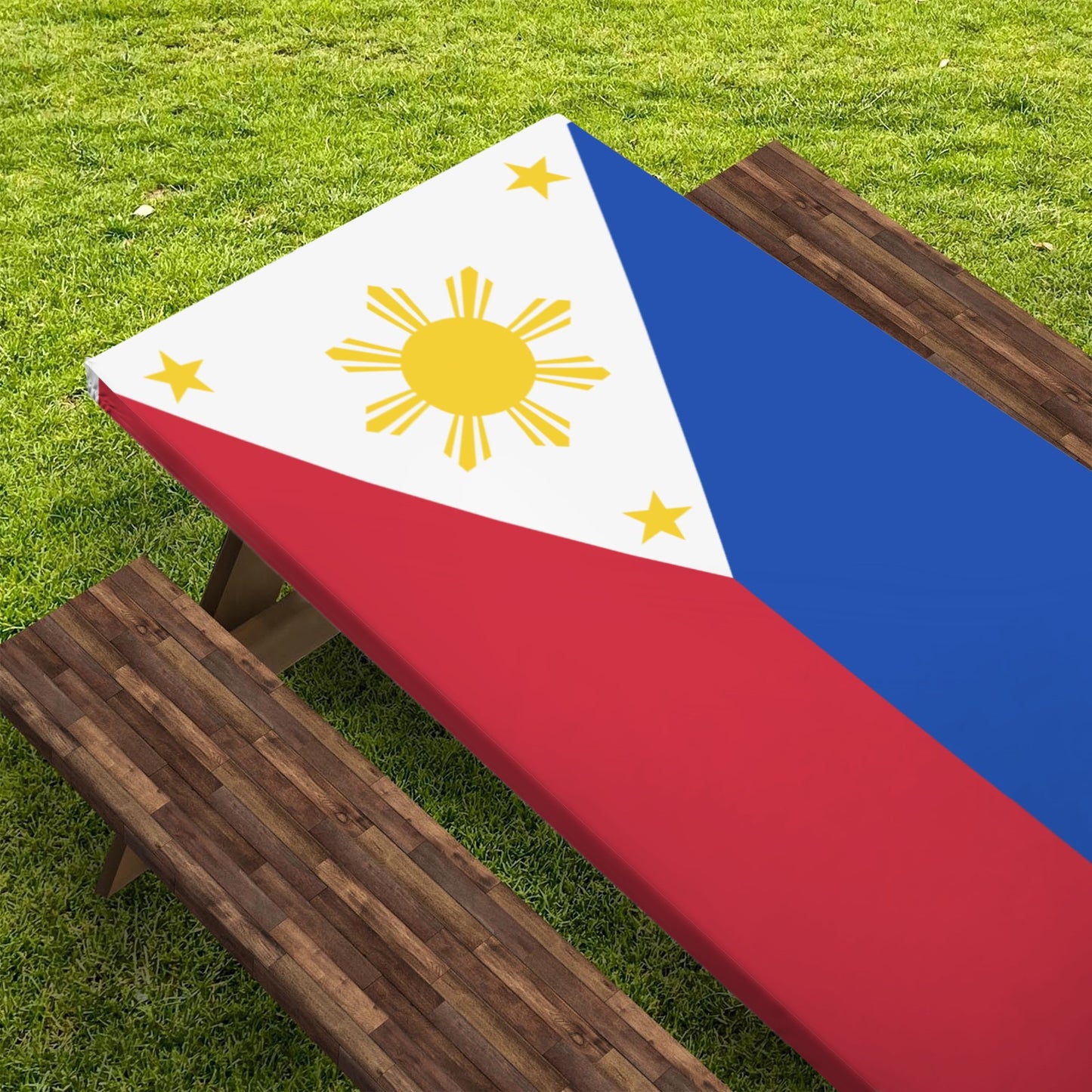 Philippines Flag Picnic Table Cover (72" x 30") (Made in the USA)