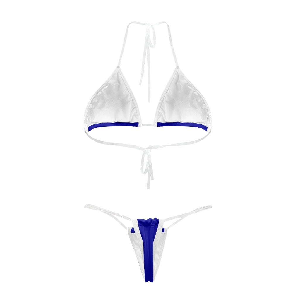 Australia Flag Inspired Transparent String Thong Bikini