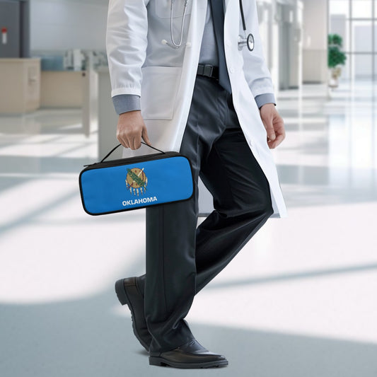 Oklahoma Flag Inspired Stethoscope Storage Bag