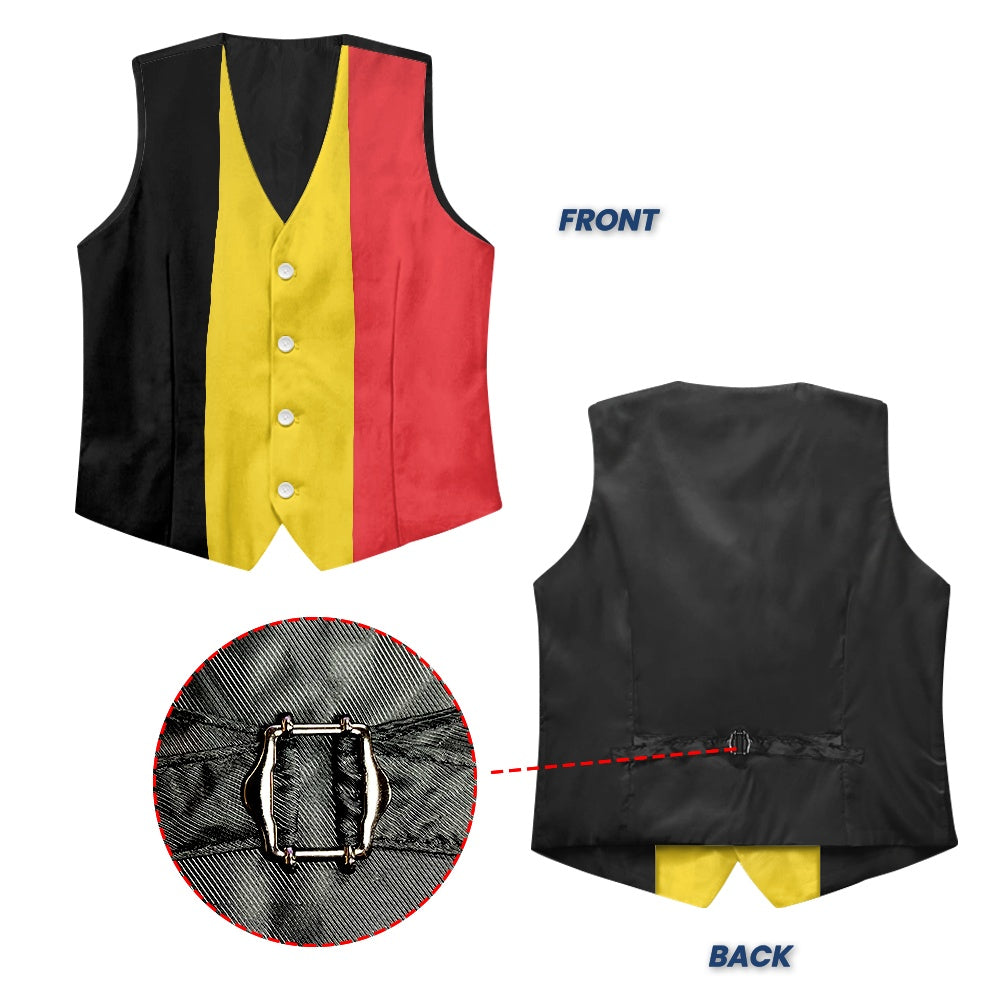 Belgiium Flag Suit vest jacket