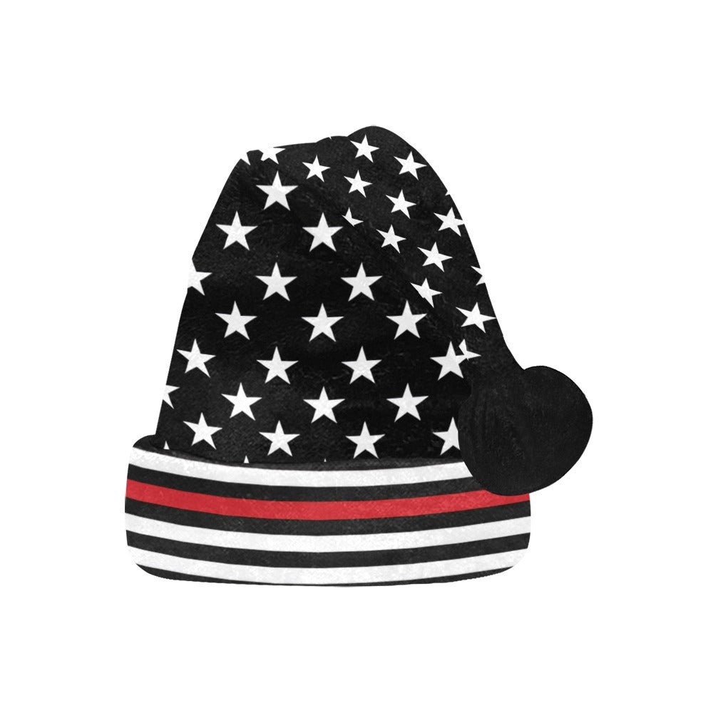Thin Red Line Flag Christmas Santa Hat