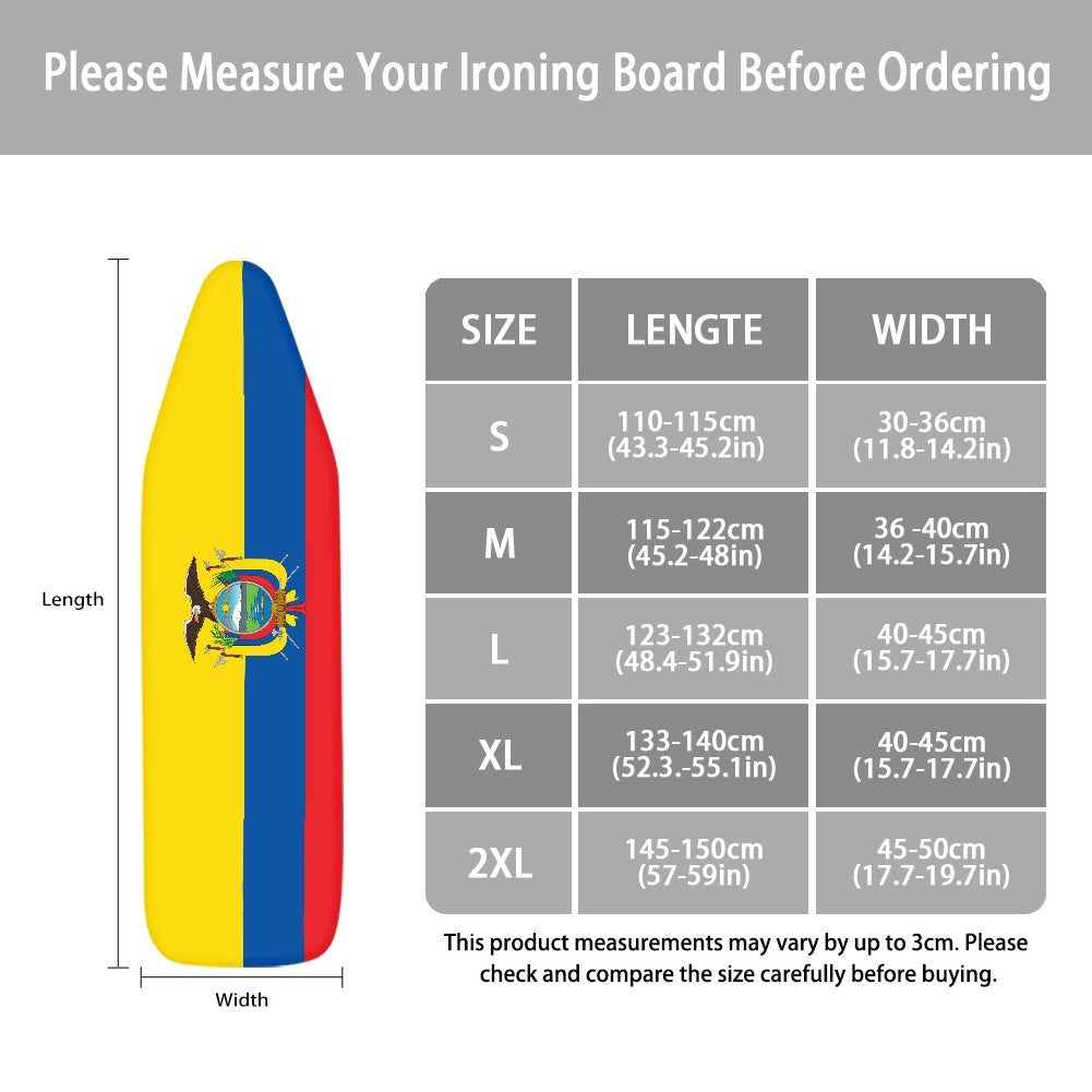 Ecuador Flag Ironing Board Cover