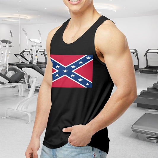 Confederate States Battle Flag Men's Tank Top (Front Printing) | Ships from USA