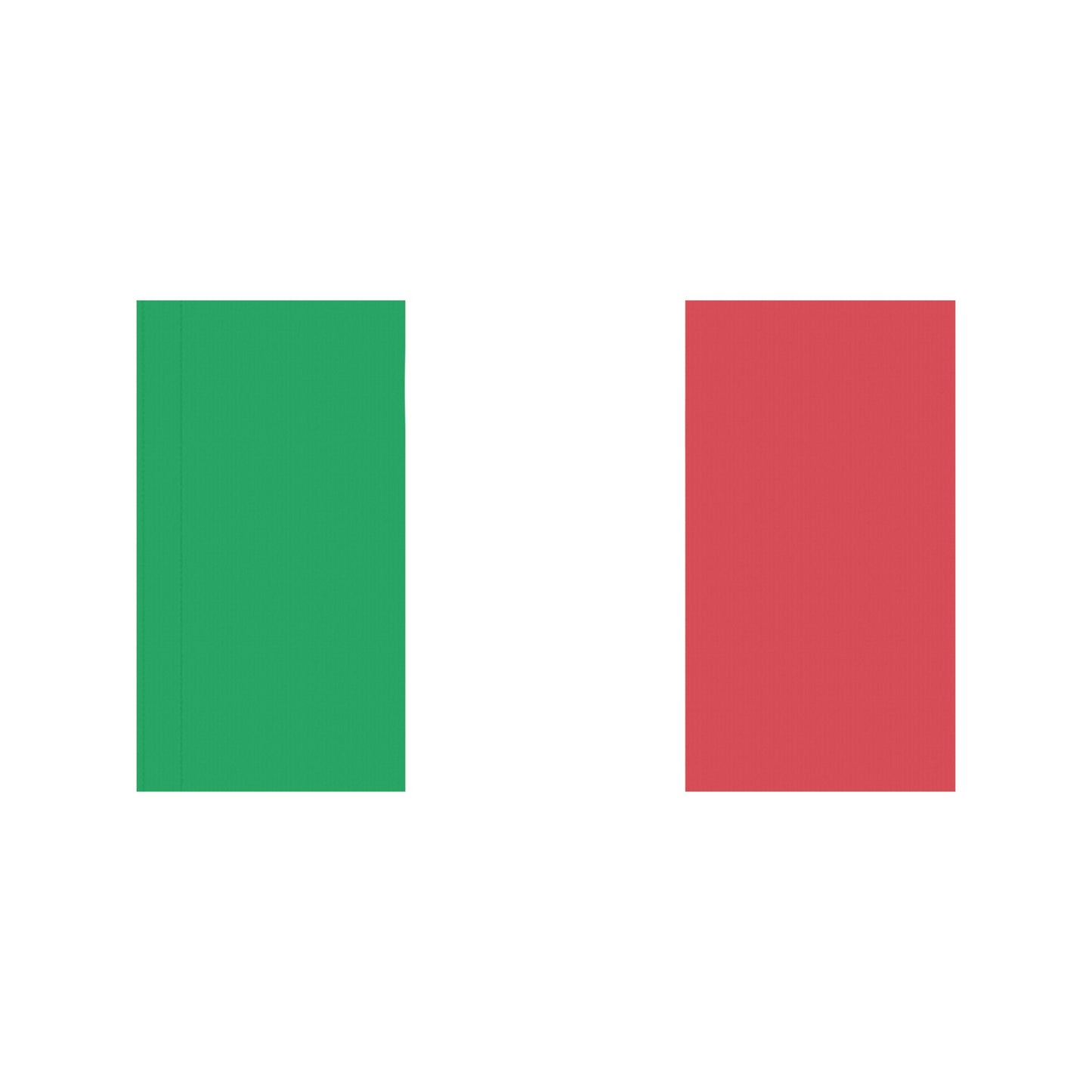 "Luv My Flag Italy flag image with green, white, red."