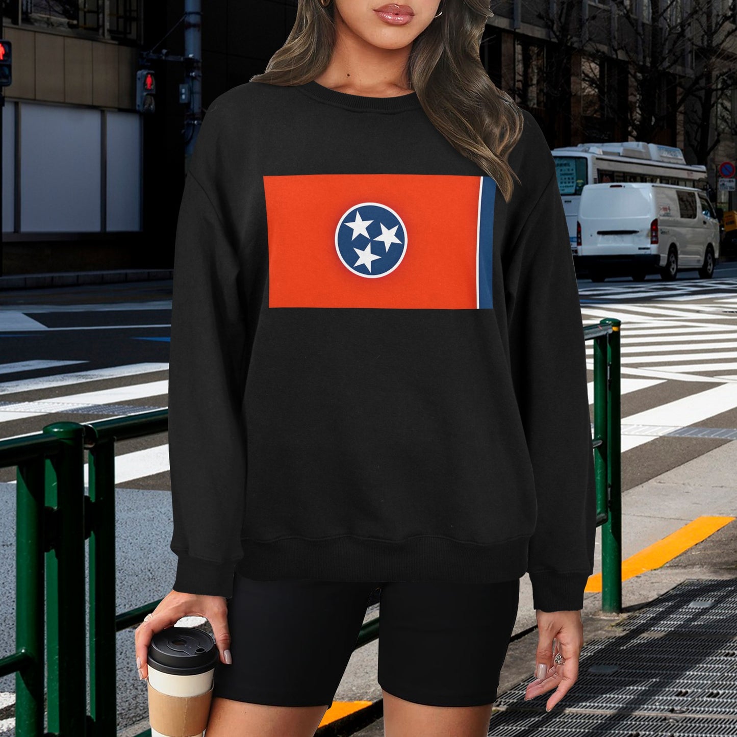 Tennessee Flag Unisex Fleece Sweatshirt (Made in the USA)