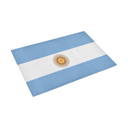 Argentina Flag Inspired Doormat 30" x 18" (Sponge Material)