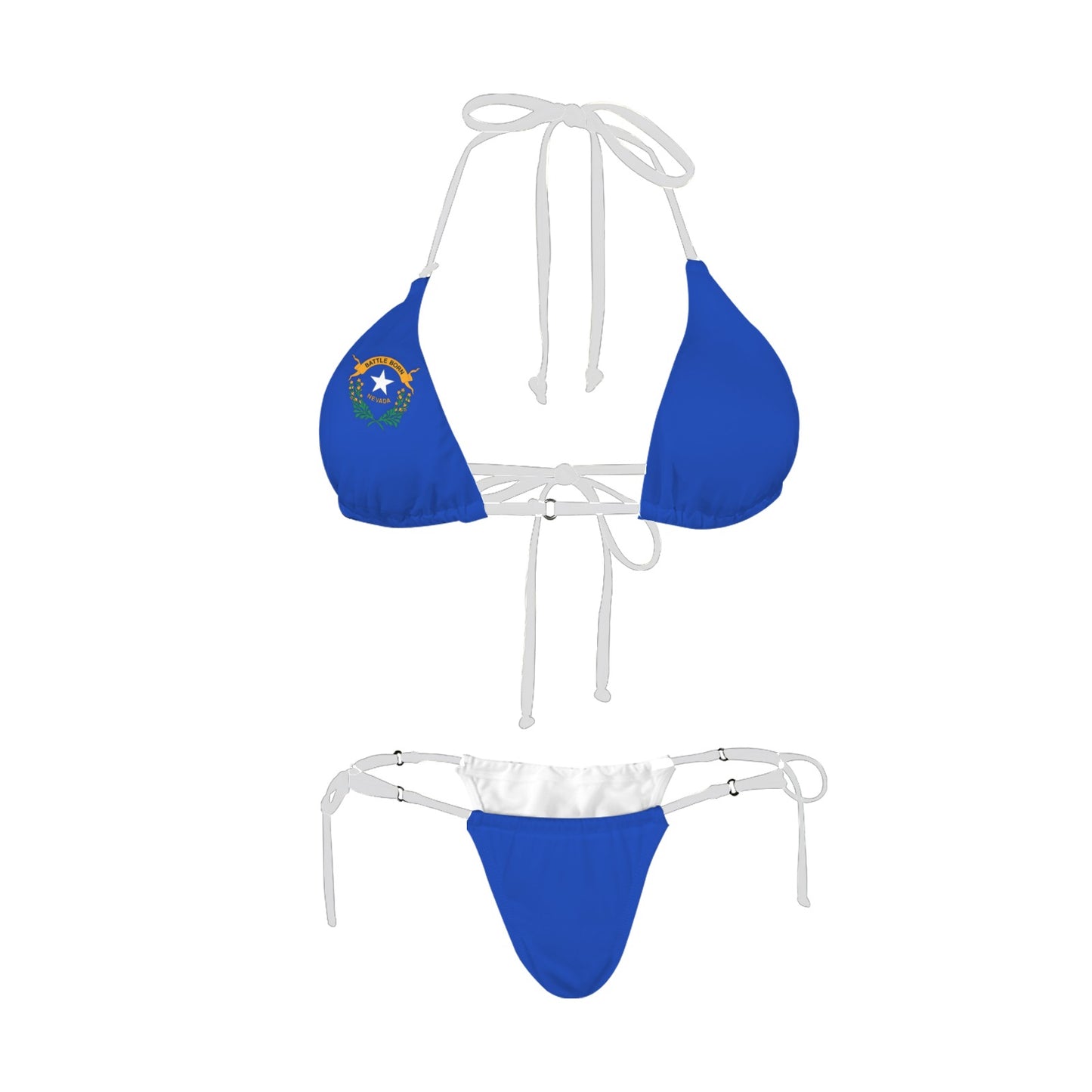 Blue bikini with Nevada emblem, from Luv My Flag.