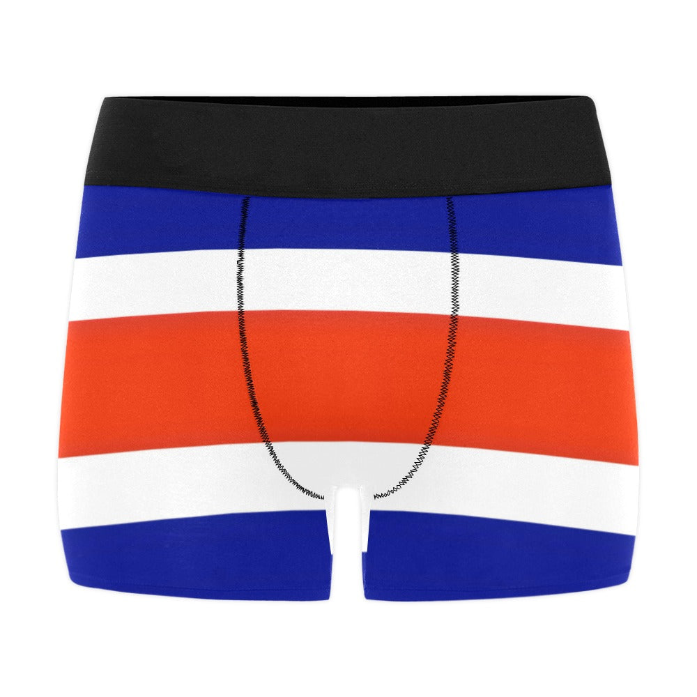Costa Rica Flag Inspired Mens Boxer Briefs Made in the USA
