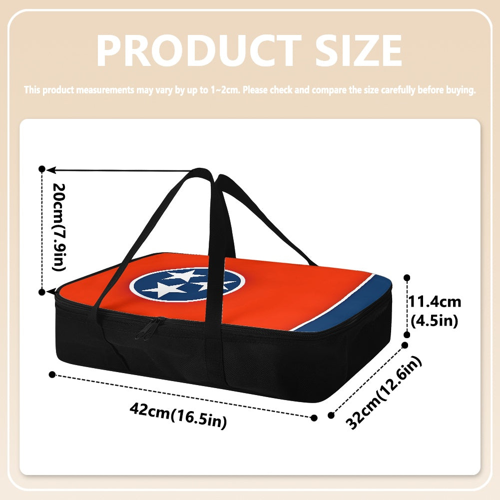 Tennessee Flag Inspired Insulated Casserole Carrier – Durable Hot & Cold Food Bag