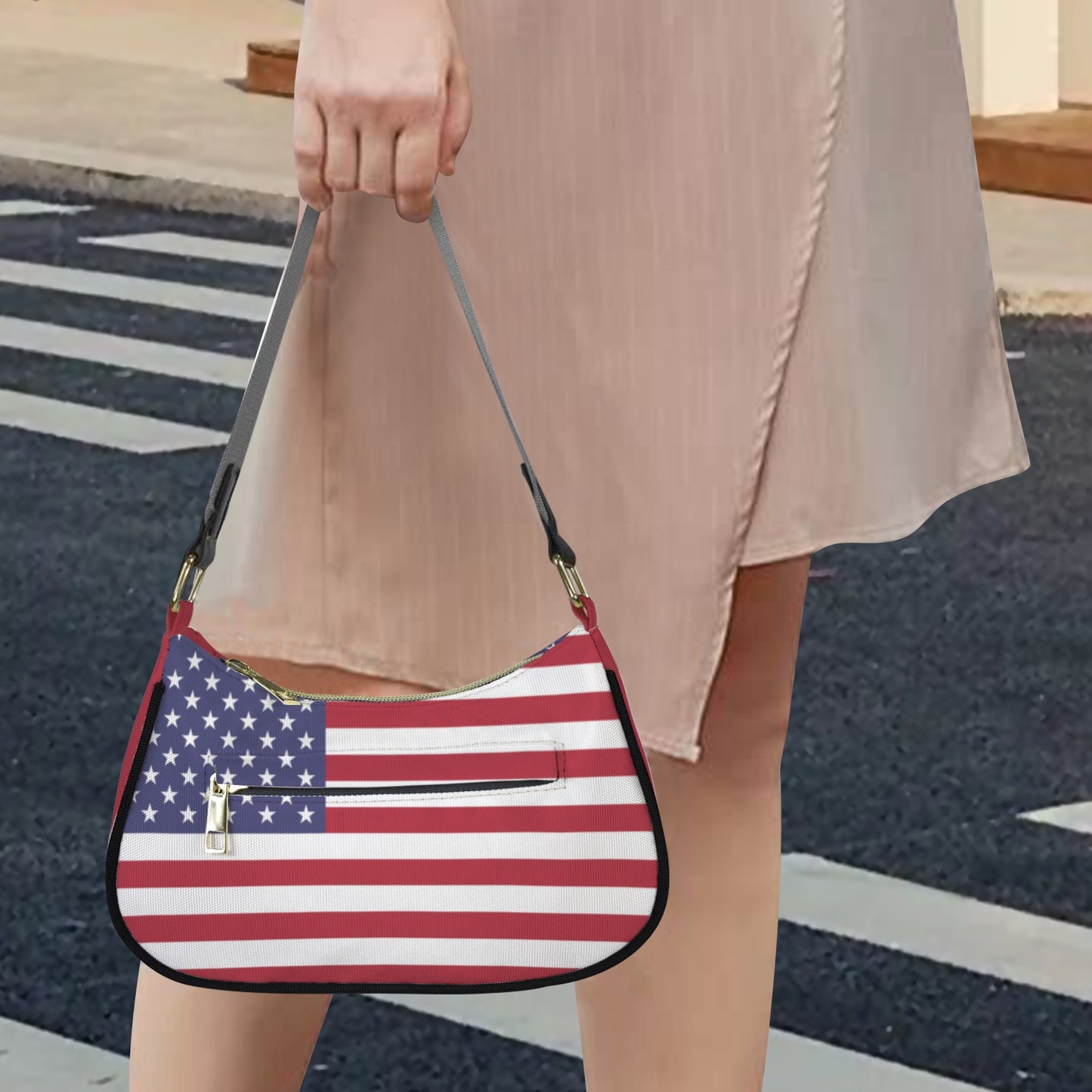 USA/American Flag Inspired Women's Shoulder Bag
