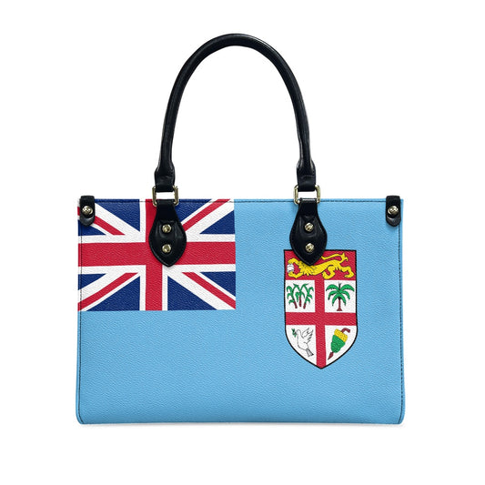 Luv My Flag handbag features Fiji's national flag design.