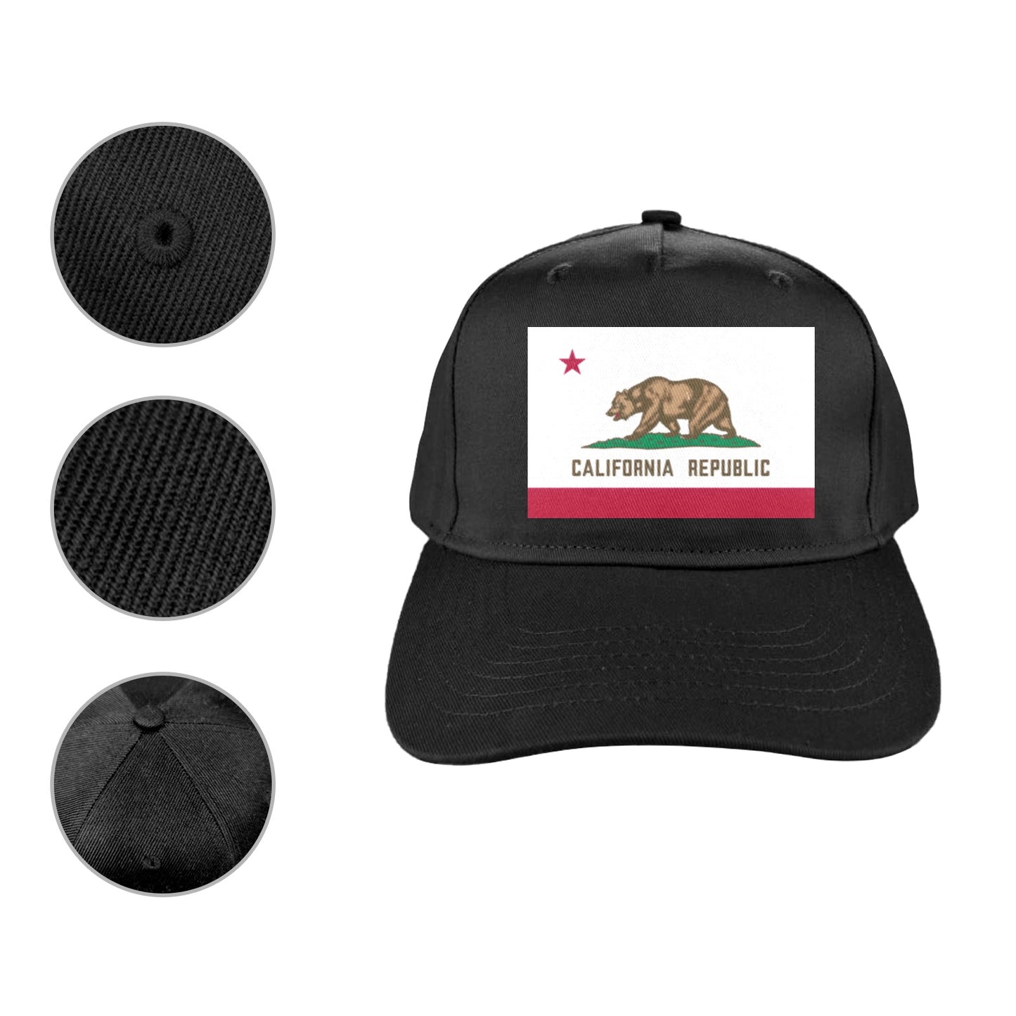 California Flag Baseball Cap (Made in USA)