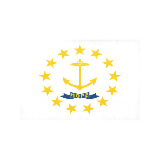 Luv My Flag Rhode Island design with anchor and stars.