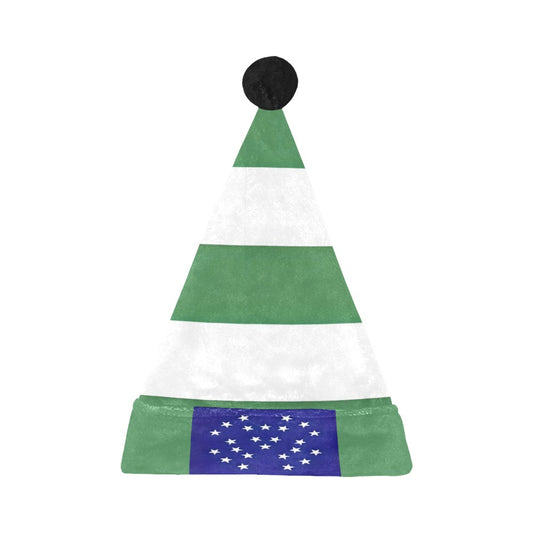 NYPD Flag Inspired Christmas Santa Hat