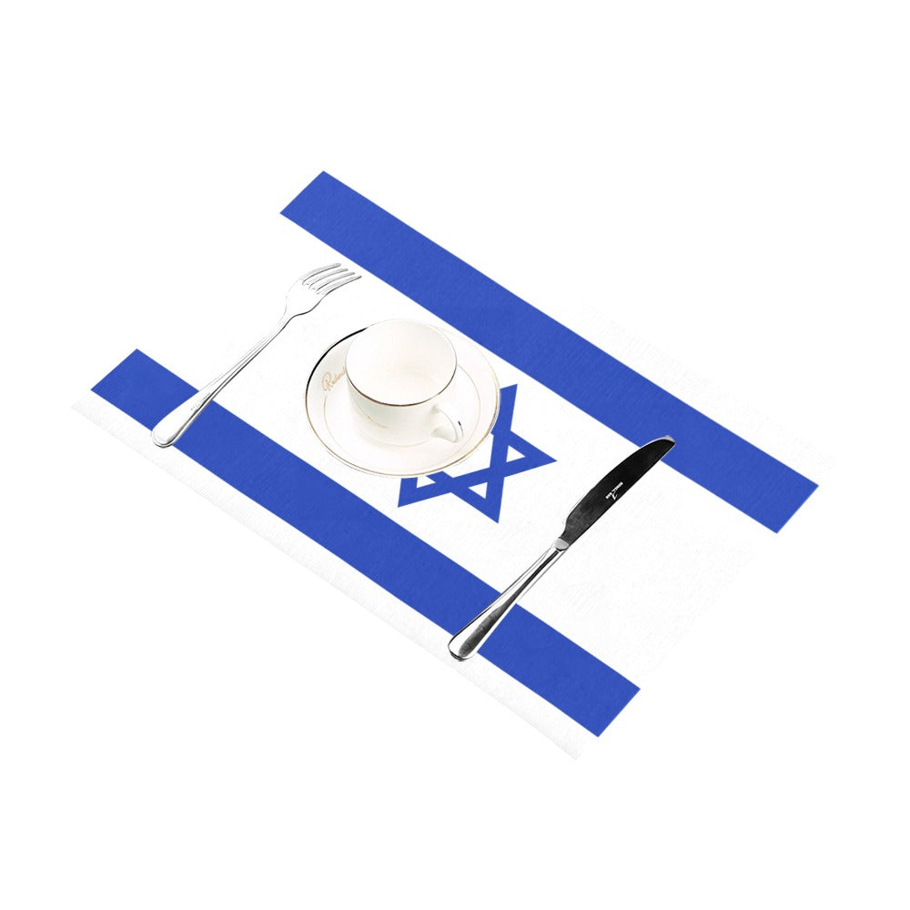 Israel Flag Placemats 12" x 18" (Set of 6)