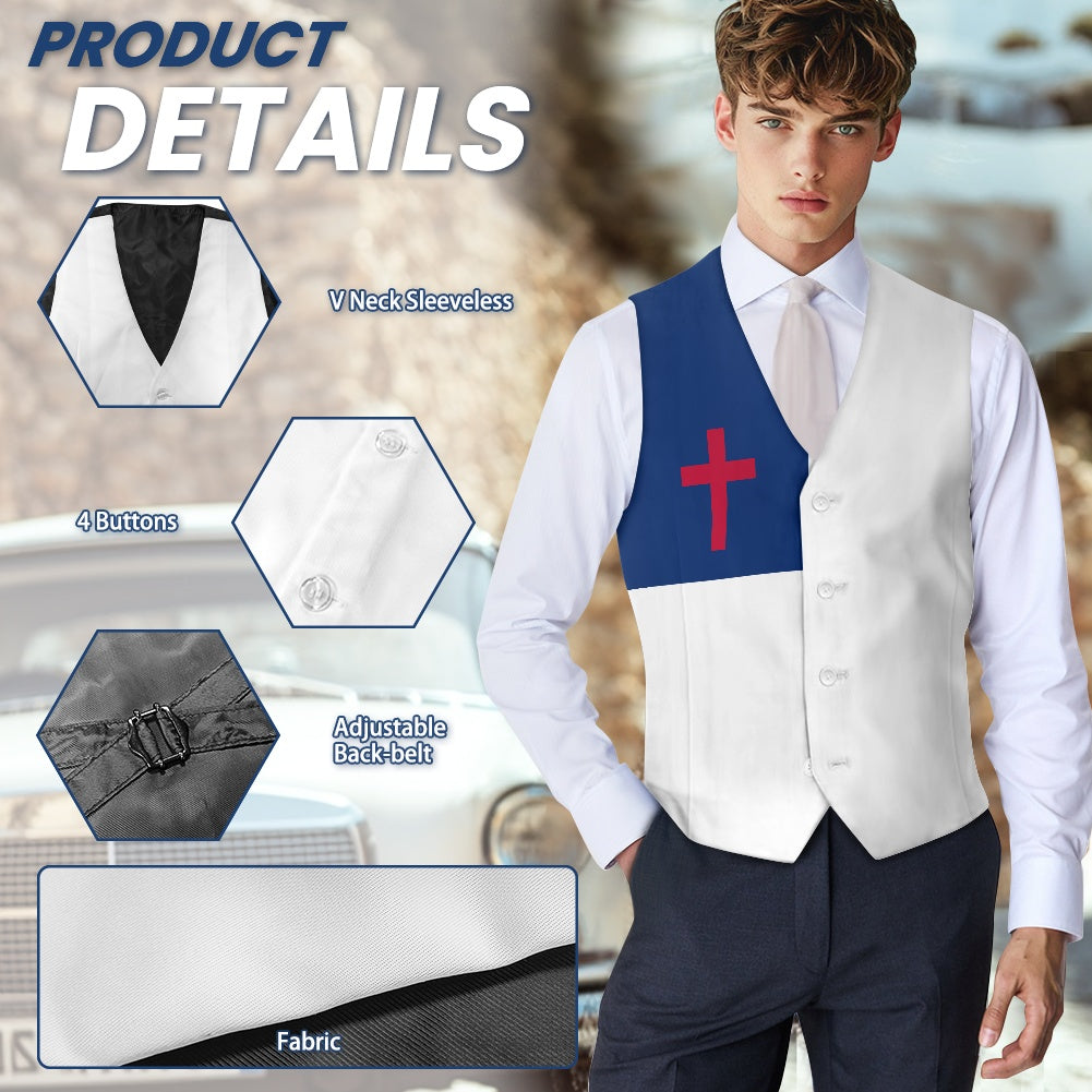 Christian Flag Suit vest jacket