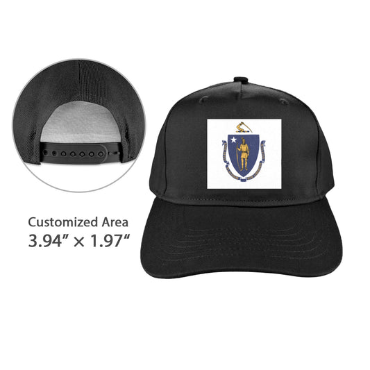 Massachusets Flag Baseball Cap (Made in USA)