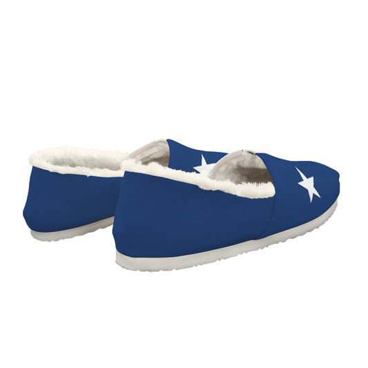 Texas Flag Inspired Women's Fleece-Lined Canvas Slip-On