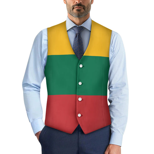 Lithuania Flag Suit vest jacket