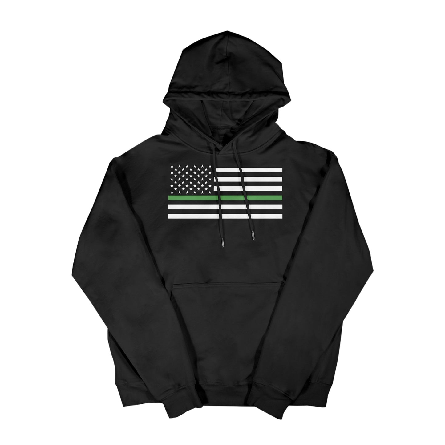 Thin Green Line Flag Women's Hoodie Made in the USA