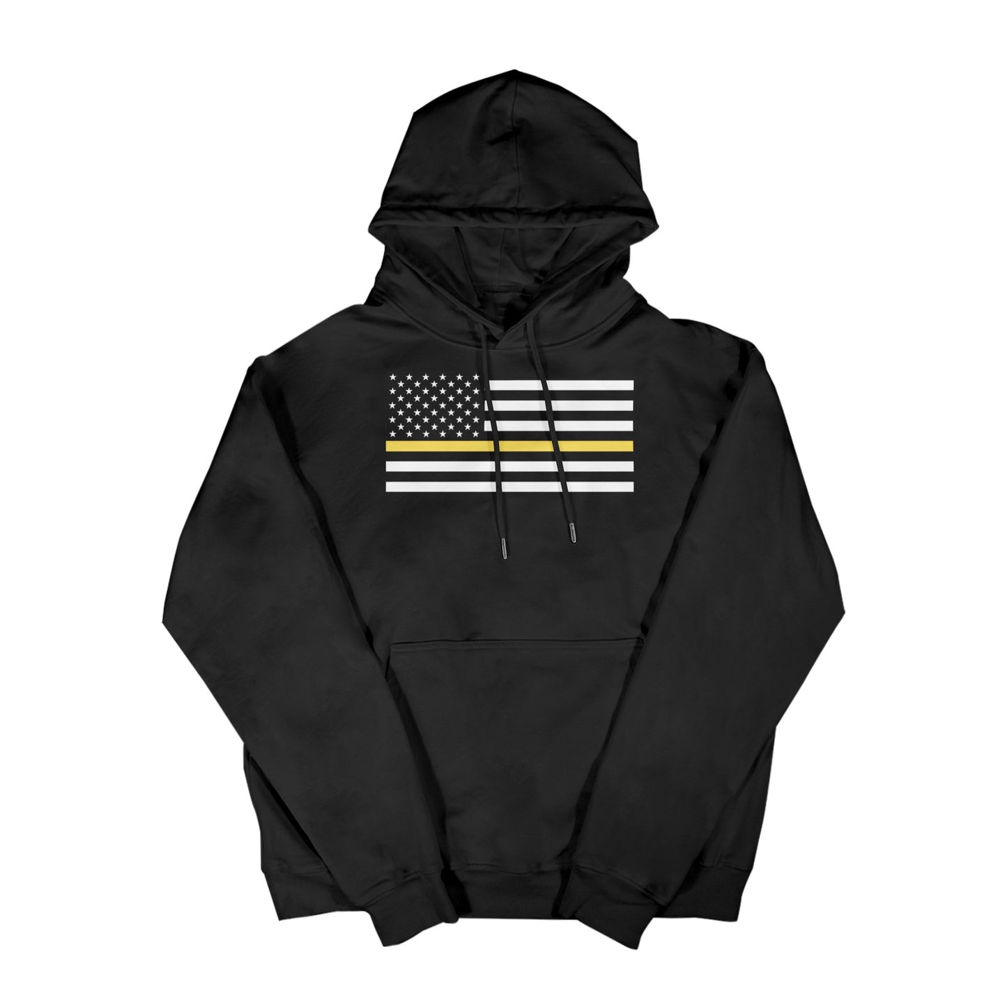 Thin Gold Line Flag Women's Hoodie Made in the USA