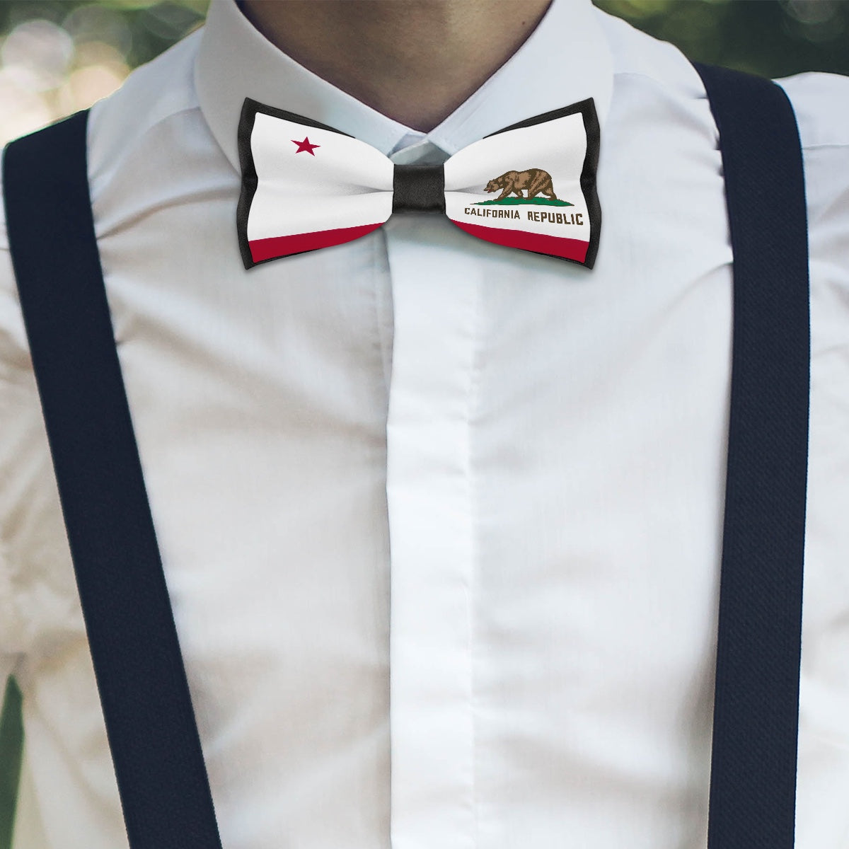 California Flag Inspired Bow Tie – Look Sharp, Show your Columbian Pride-2