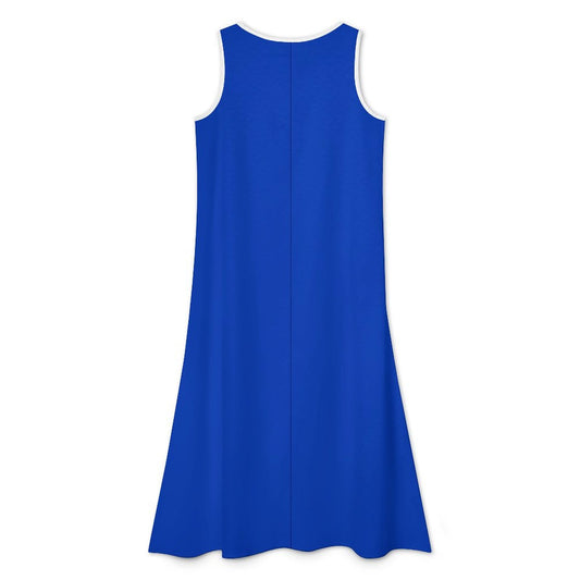 Nevada Flag Inspired Sleeveless High-Low Hem Dress