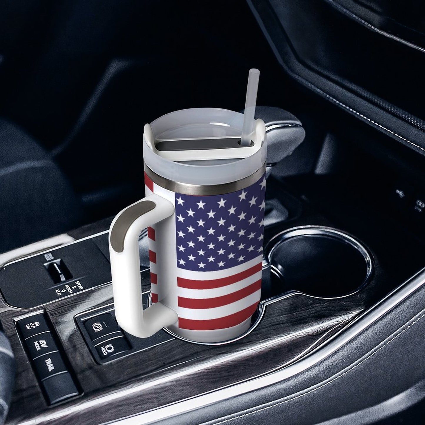 USA Flag 40 oz Stainless Steel Tumbler - Made in America