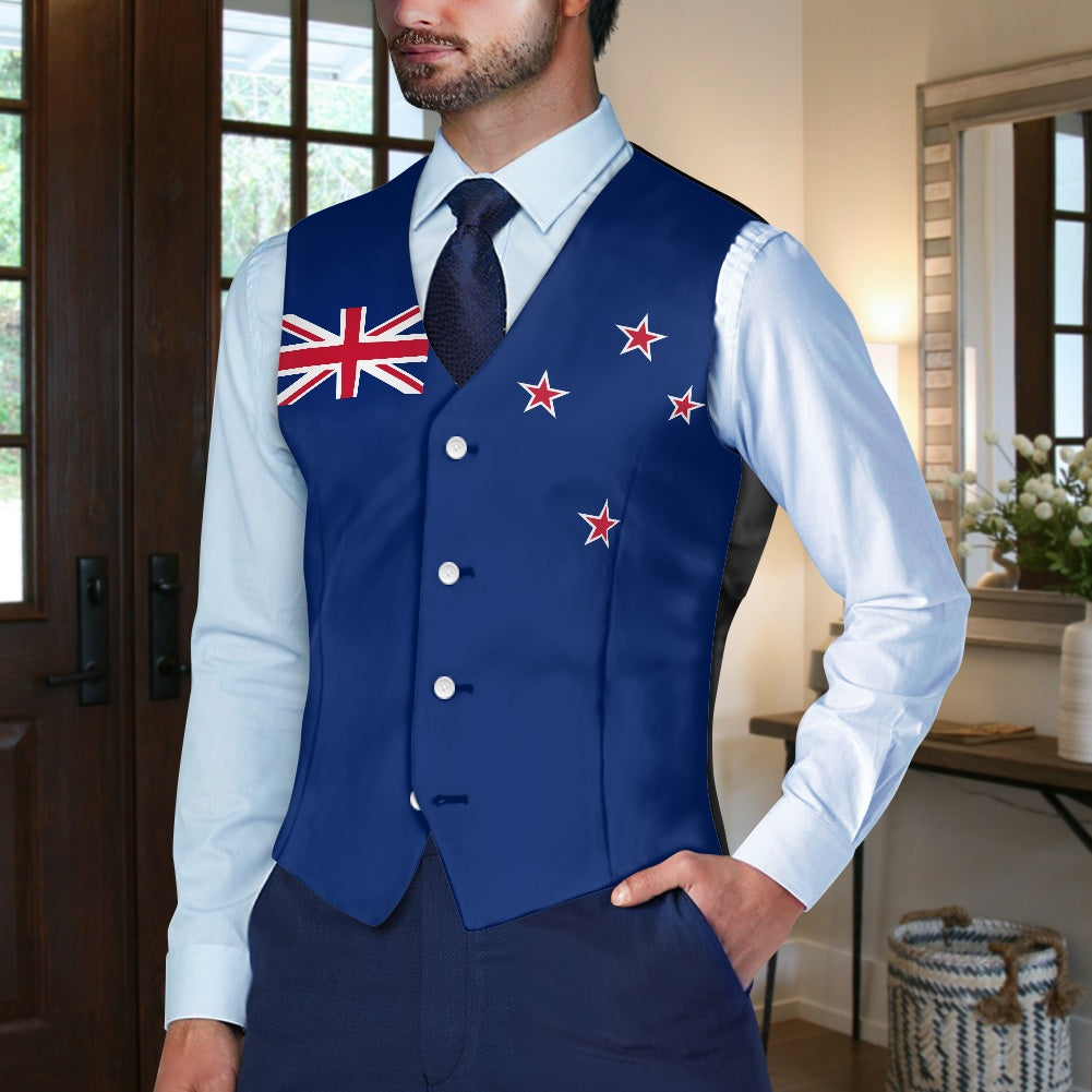 New Zealand Flag Suit vest jacket