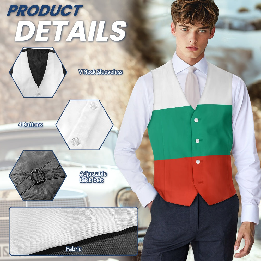 Bulgaria Flag Suit vest jacket