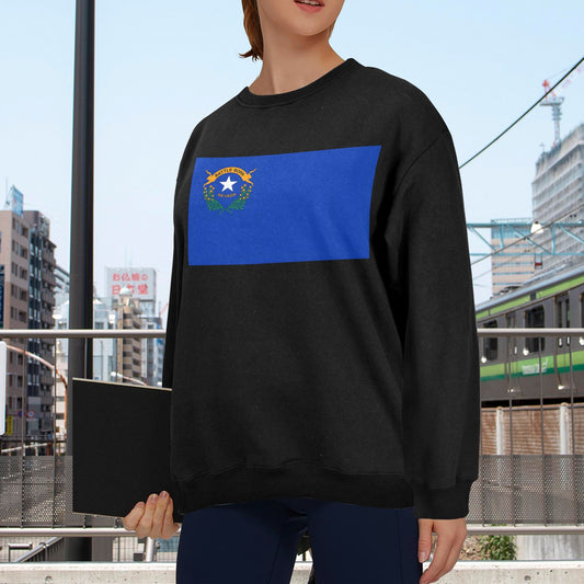 Nevada Flag Unisex Fleece Sweatshirt (Made in the USA)