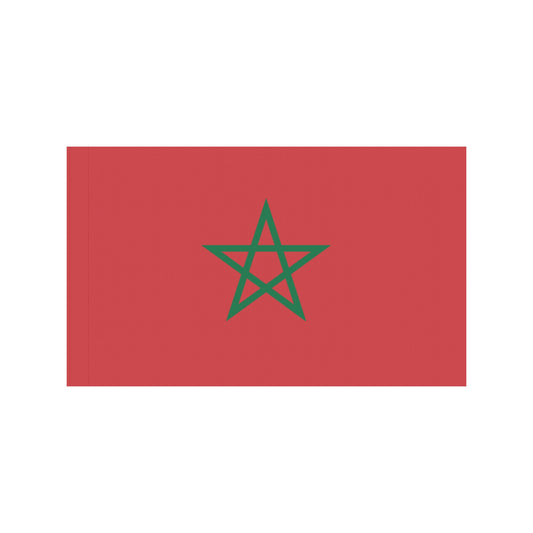 Red flag with green star by Luv My Flag.