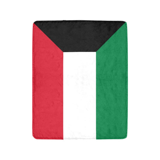 Luv My Flag Kuwaiti flag design blanket with vibrant colors.