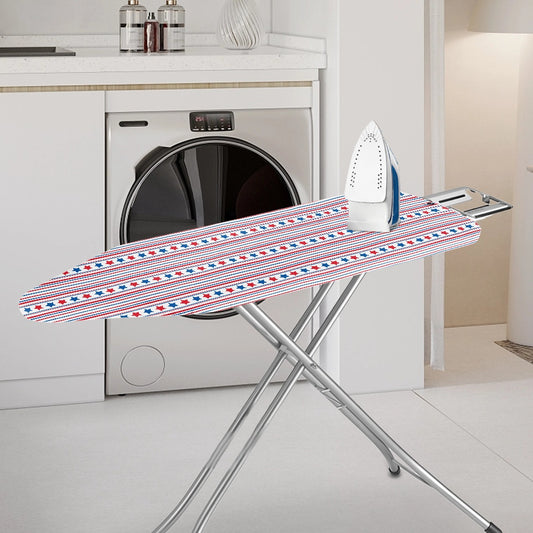 American Flag Colors, Red, White, Blue Color Stars and Stripes Pattern Ironing Board Cover