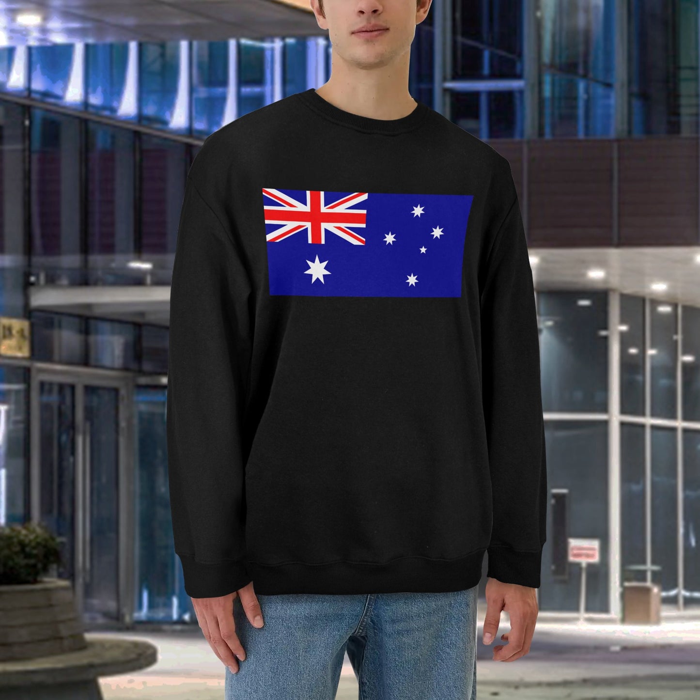 Australia Flag Unisex Fleece Sweatshirt (Made in the USA)