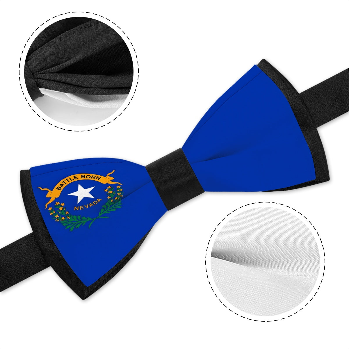 Nevada Flag Inspired Bow Tie – Look Sharp, Show your Columbian Pride
